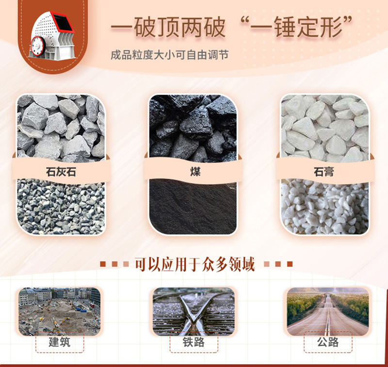 錘破一機兩用，可自成一條生產(chǎn)線